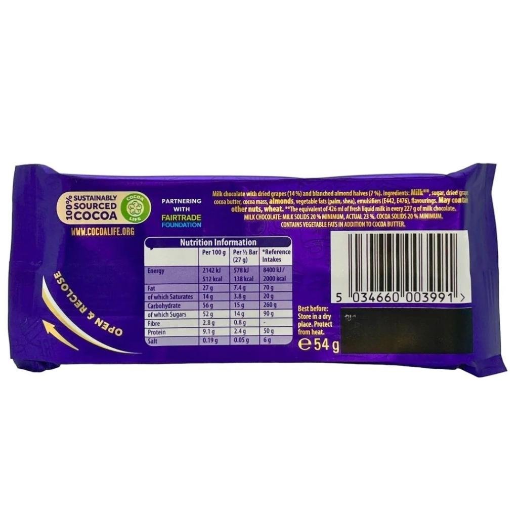Cadbury Fruit and Nut- 54g