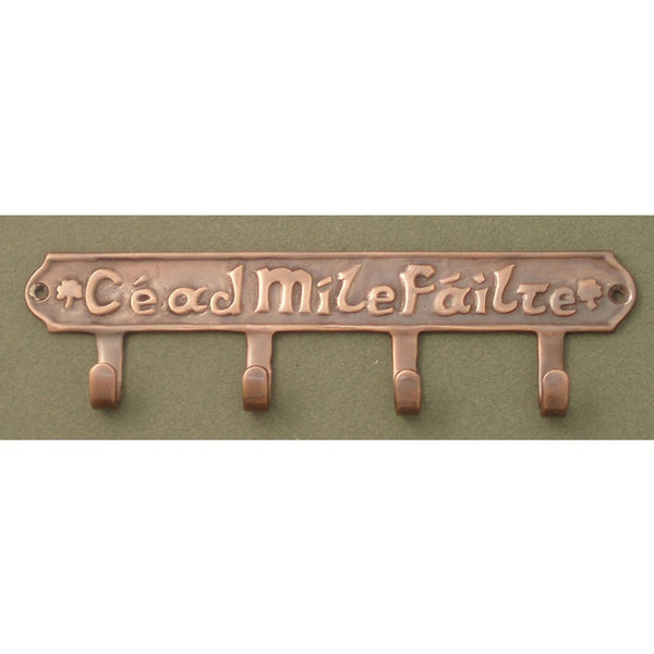 “Céad Mile Failte” Copper Finish Key Holder - The Celtic Gift Store - Decor