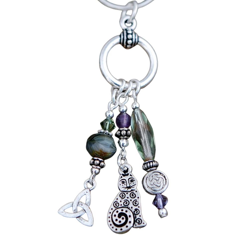 Celtic Cat Toggle Necklace