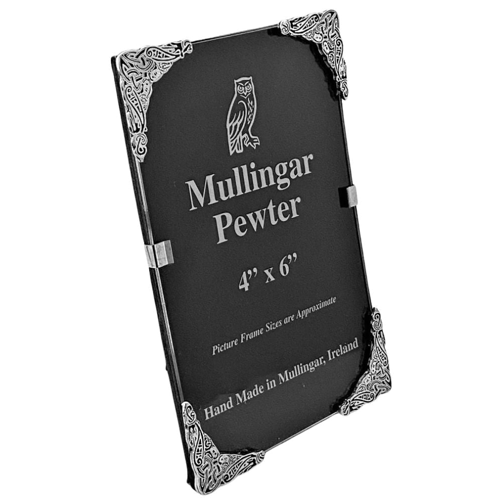 Celtic Pewter Frameless 4x6 Frame Mullingar Pewter Made in Ireland Available at The Celtic Gift Store