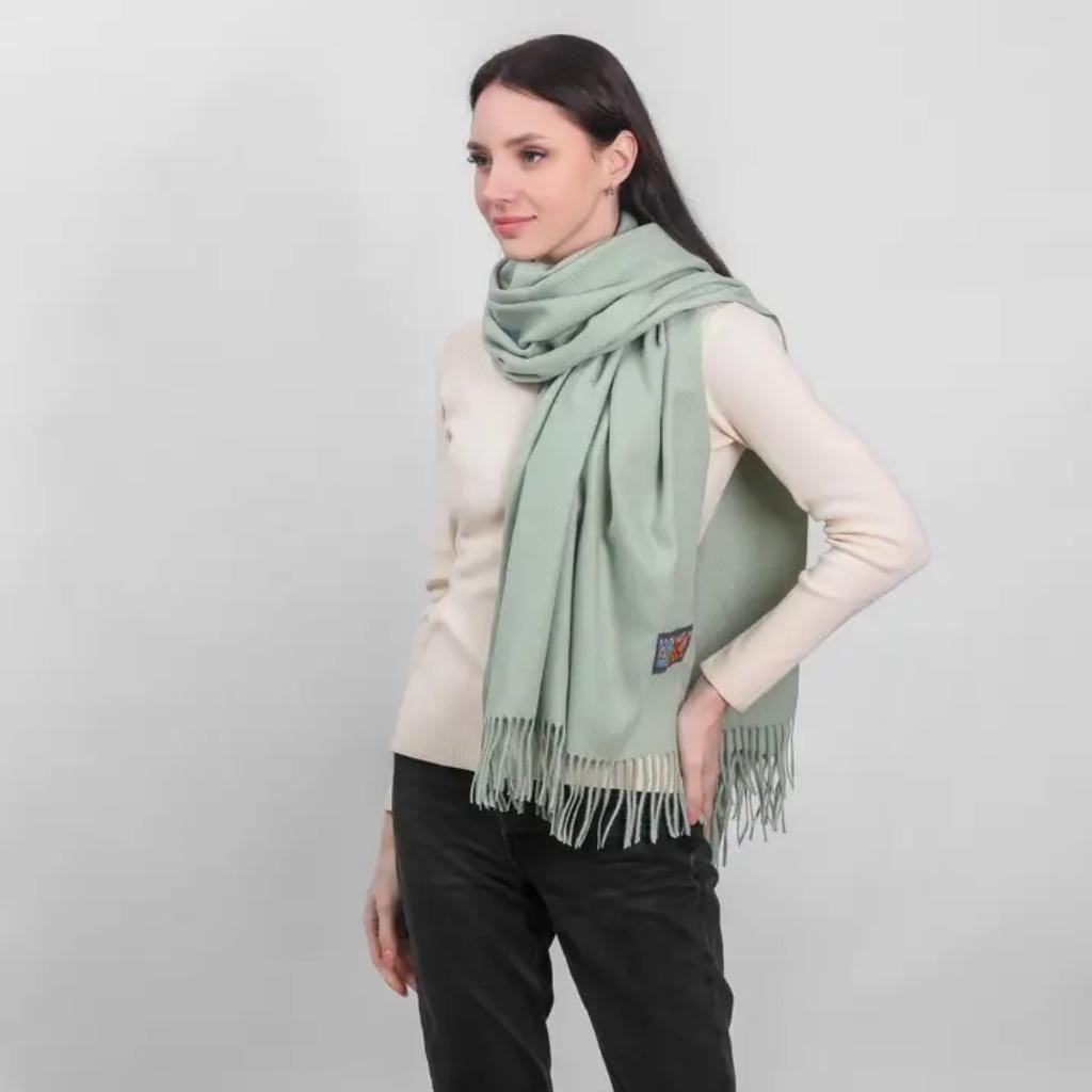 Celtic Herringbone Green Scarf