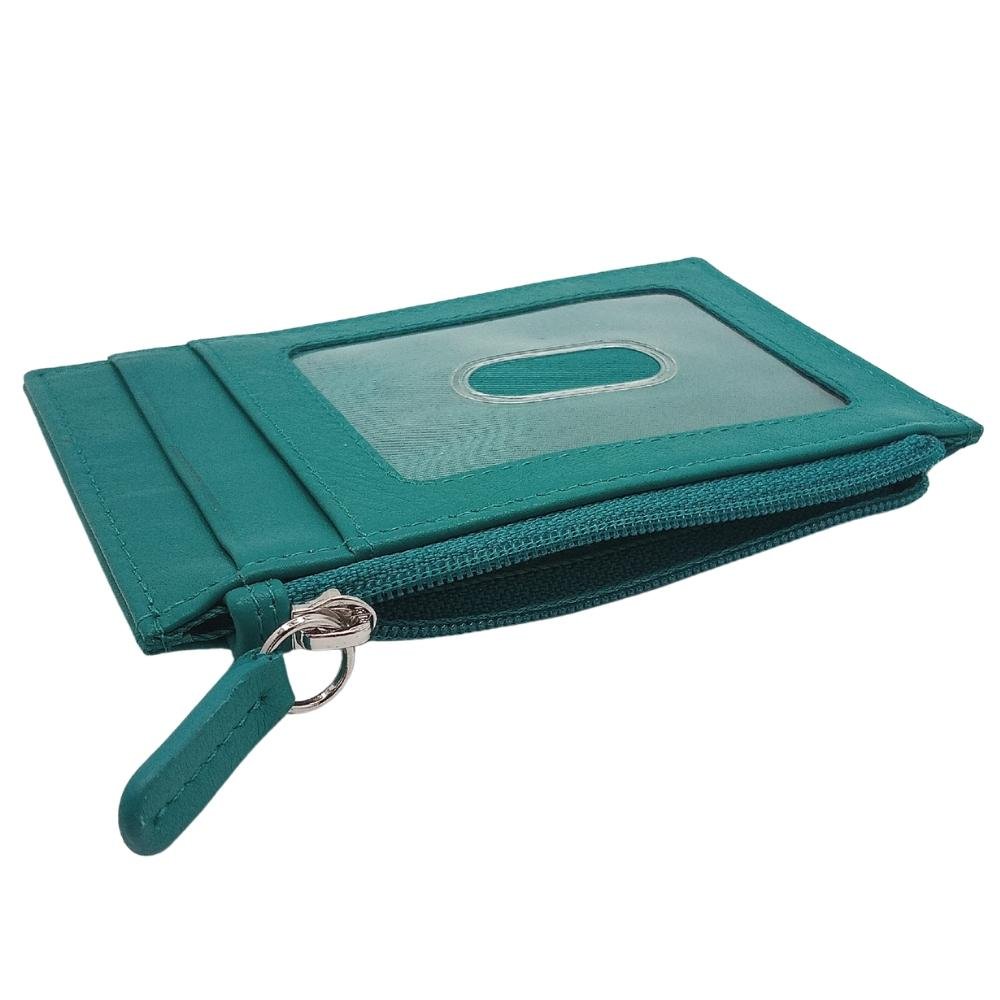 Celtic Knot Leather Wallet - Aqua