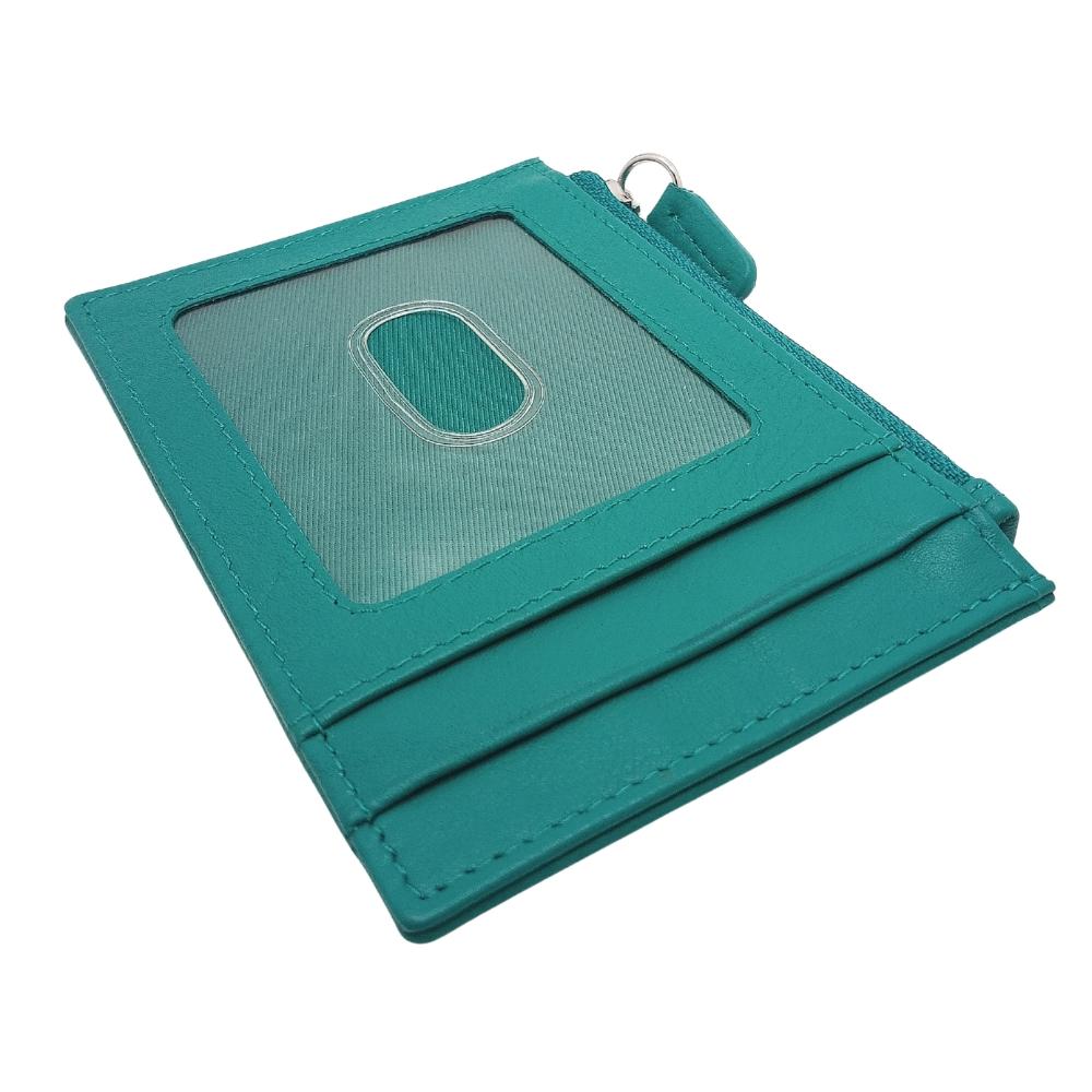 Celtic Knot Leather Wallet - Aqua