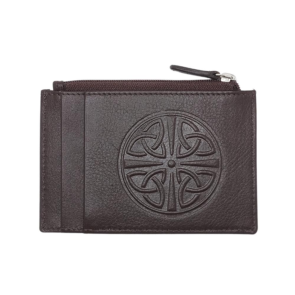 Celtic Knot Leather Wallet - Brown