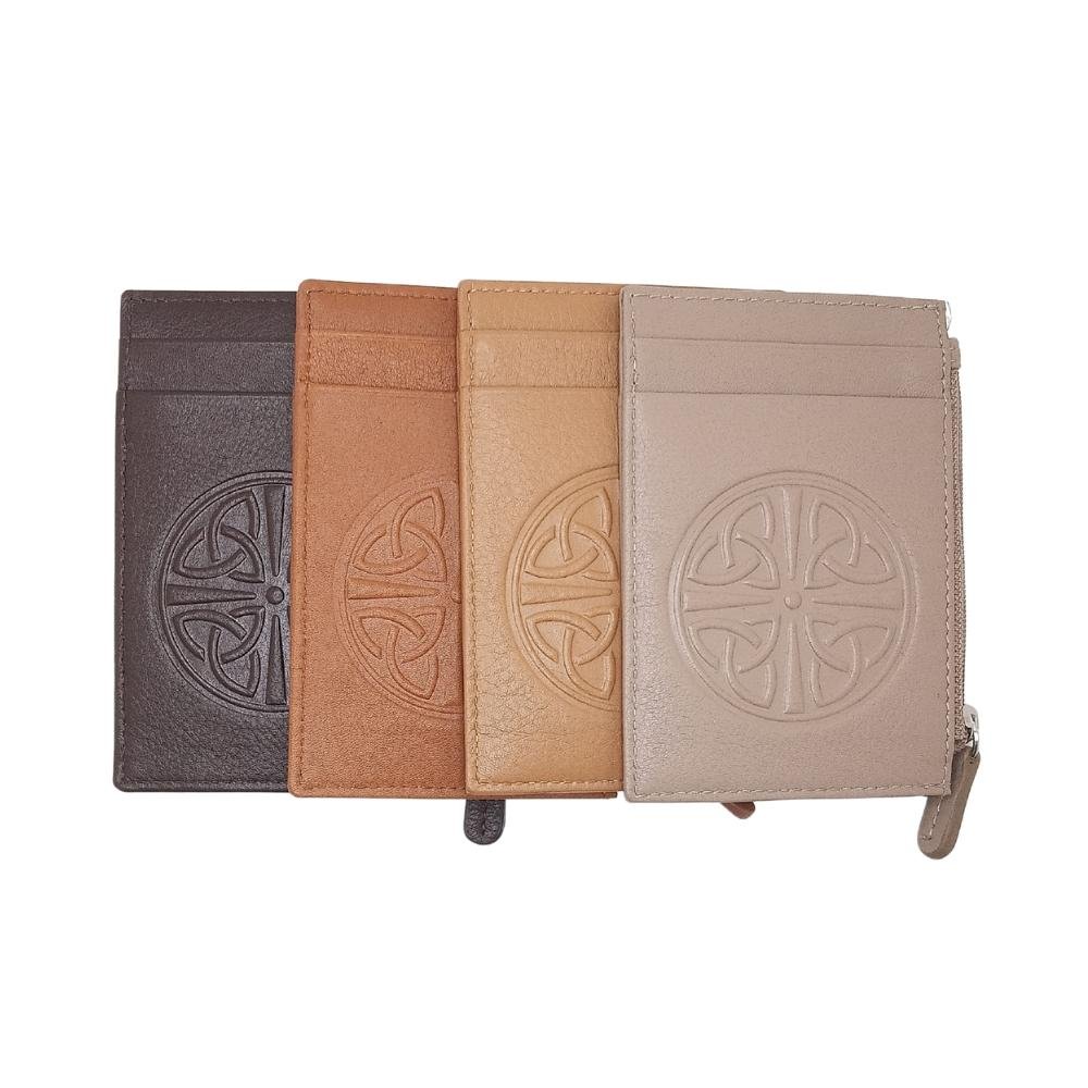 Celtic Knot Leather Wallet - Brown