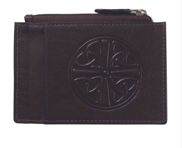 Celtic Knot Leather Wallet - Brown - The Celtic Gift Store - Wallets