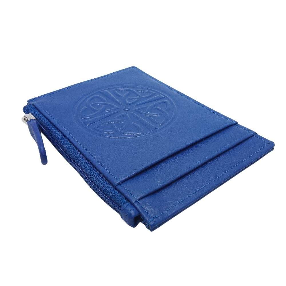 Celtic Knot Leather Wallet - Cobalt