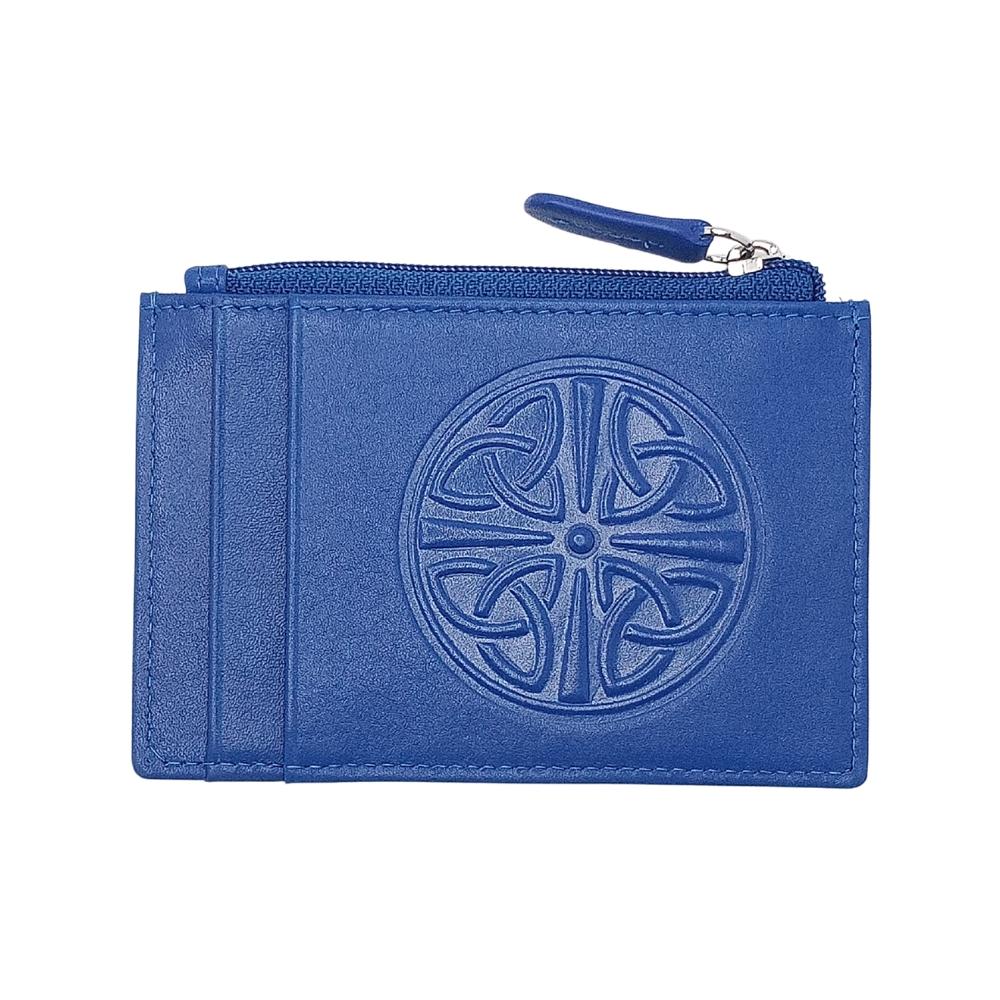 Celtic Knot Leather Wallet - Cobalt