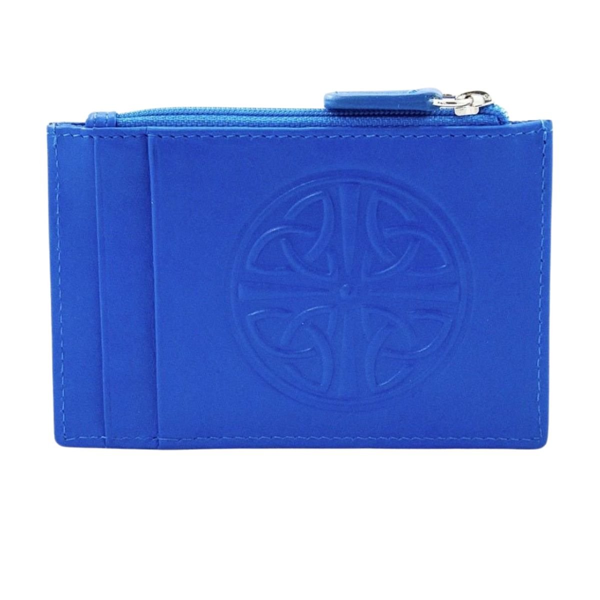 Celtic Knot Leather Wallet - Colbalt