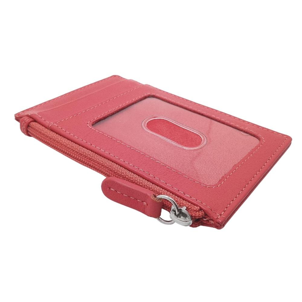 Celtic Knot Leather Wallet - Coral