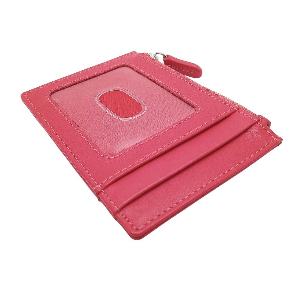 Celtic Knot Leather Wallet - Coral