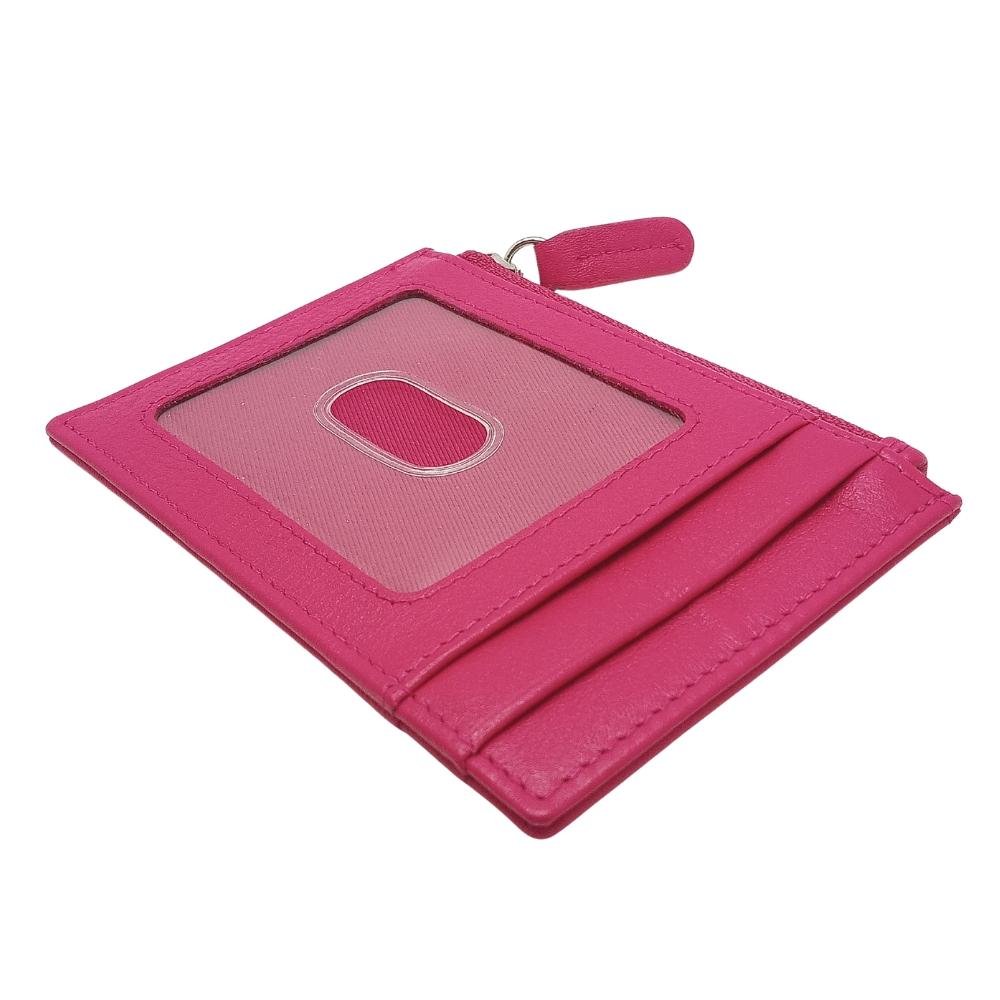 Celtic Knot Leather Wallet - Hot Pink