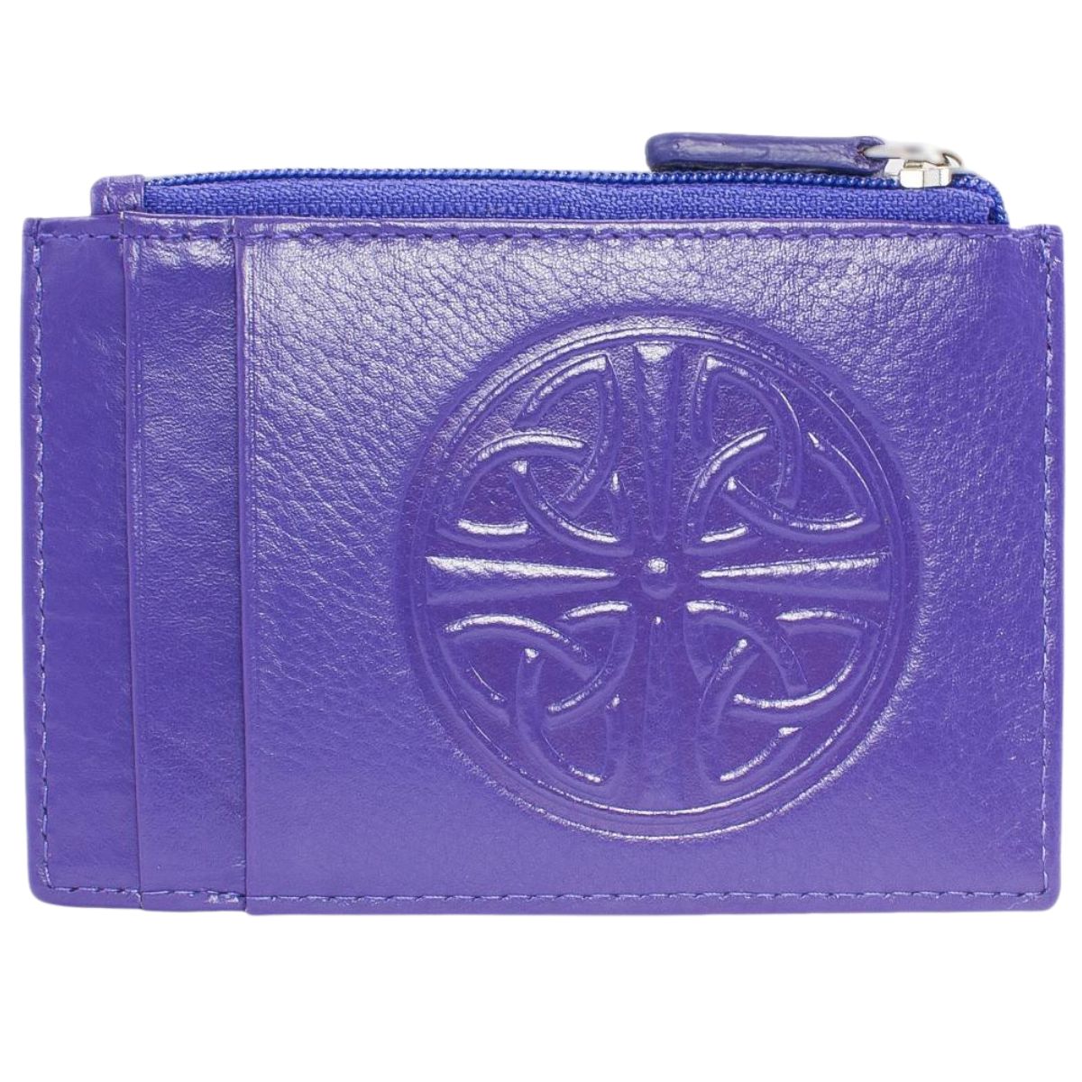 Celtic Knot Leather Wallet - Purple