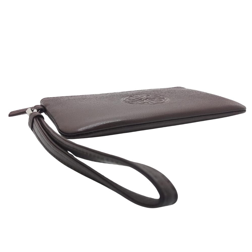 Celtic Knot Leather Wristlet- Brown