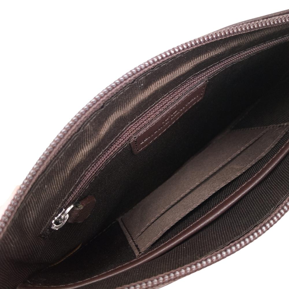 Celtic Knot Leather Wristlet- Brown