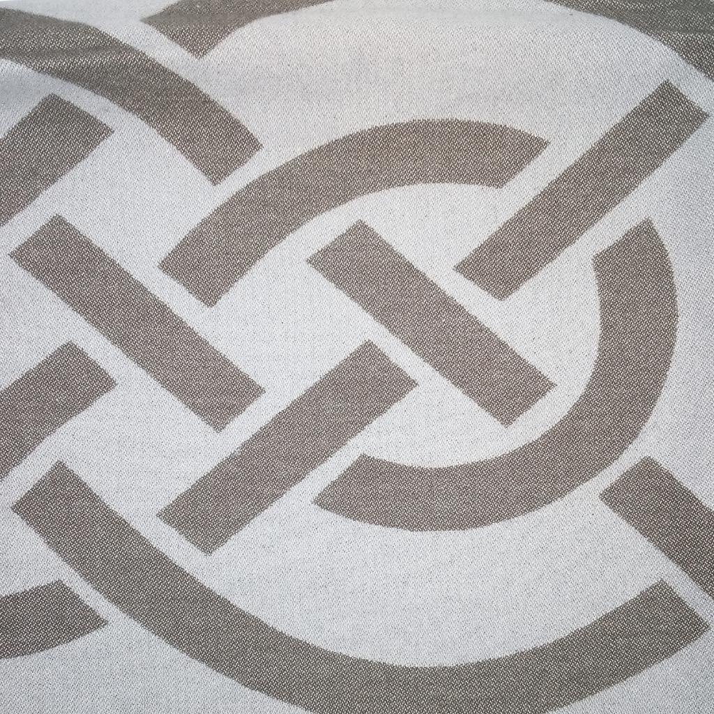 Celtic Knot Two-Toned Scarf - Grey by Celtic Ore - Scarves & Shawls