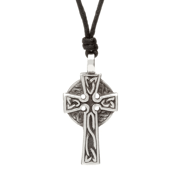 Celtic Legends Pewter Celtic Cross Necklace - The Celtic Gift Store - Necklaces