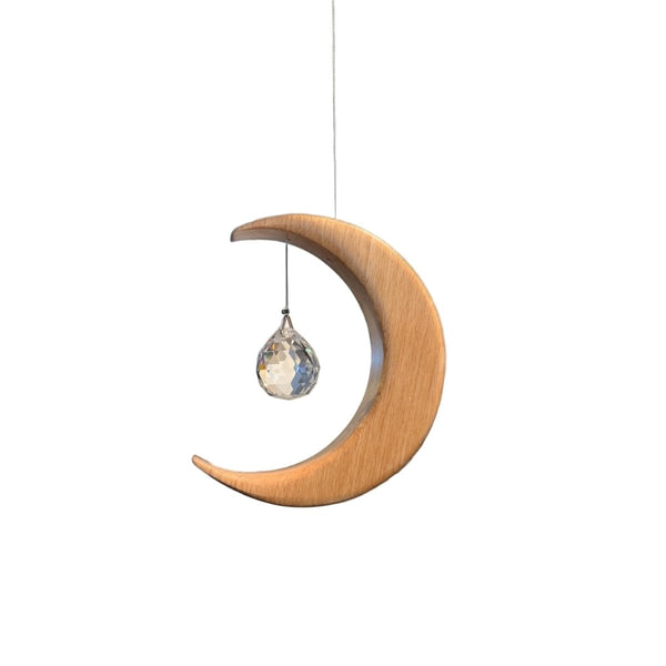 Celtic Moon Suncatcher - Crystal Sphere (Small)