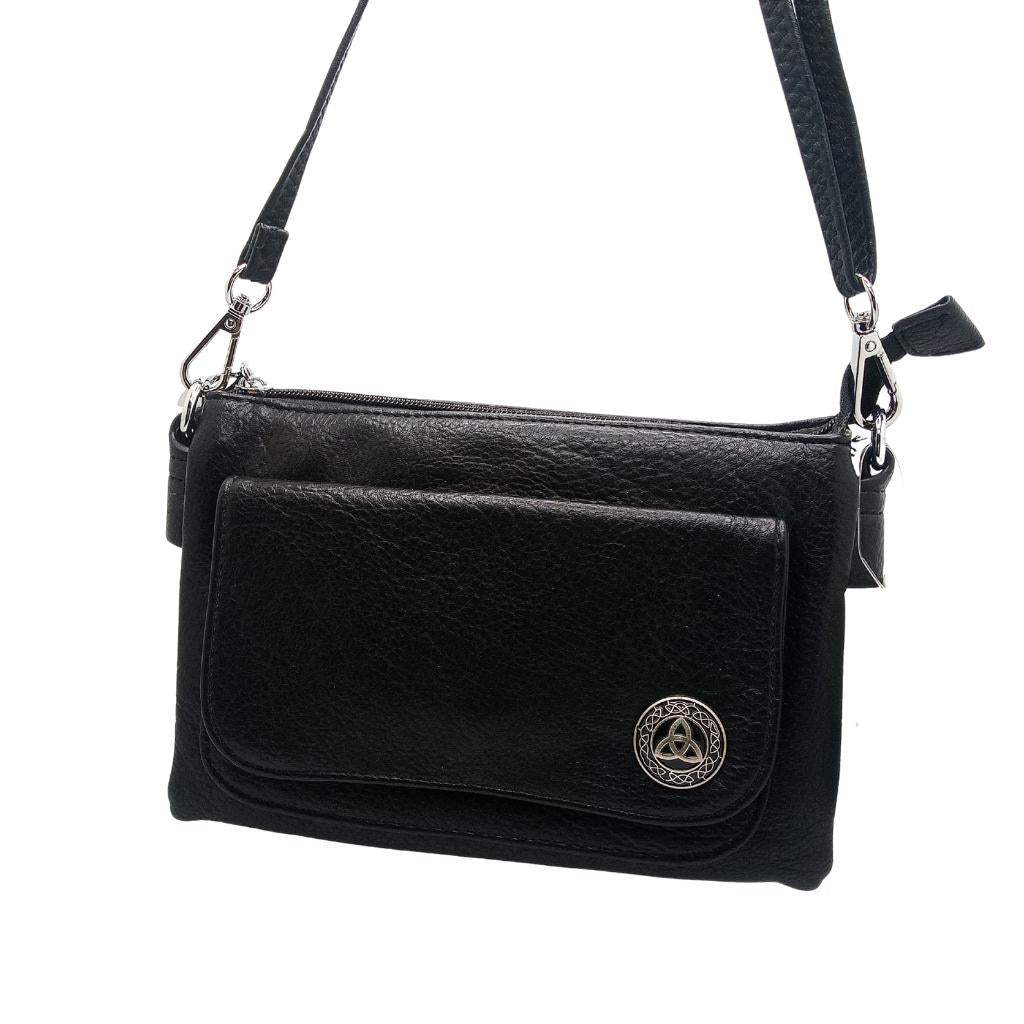 Celtic Trinity Knot Cell Phone Pocket Bag - Black