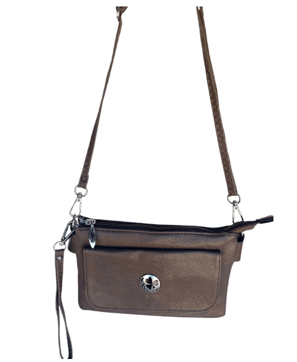 Celtic Trinity Knot Cell Phone Pocket Bag - Mocha - The Celtic Gift Store - Handbags