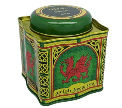 Celtic Window Welsh Dragon Welsh Brew Tea Tin (50 Tea Bags) - The Celtic Gift Store - Tea and Coffee