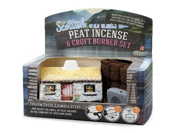 Ceramic Scottish Croft Turf Peat Incense Burner - The Celtic Gift Store - Candles, Wax Melts, Incense