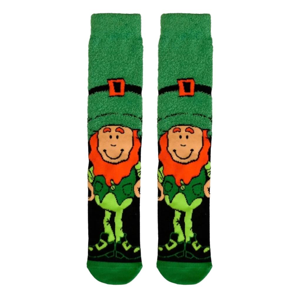 Chenille Leprechaun Socks by Tradcraft -