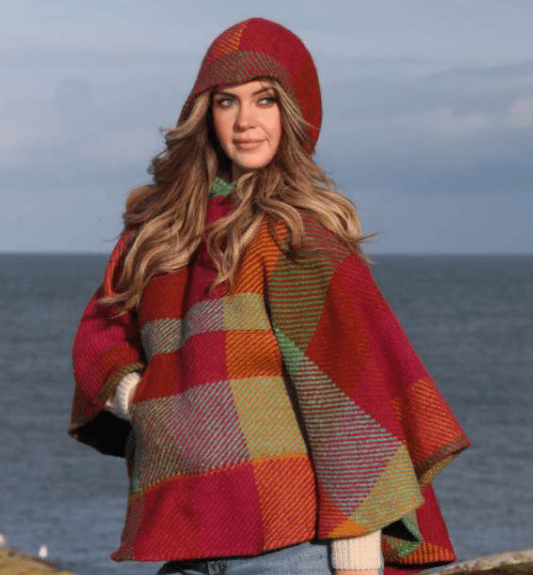 Cheryl Poncho - Kildare Harvest - The Celtic Gift Store - Clothing
