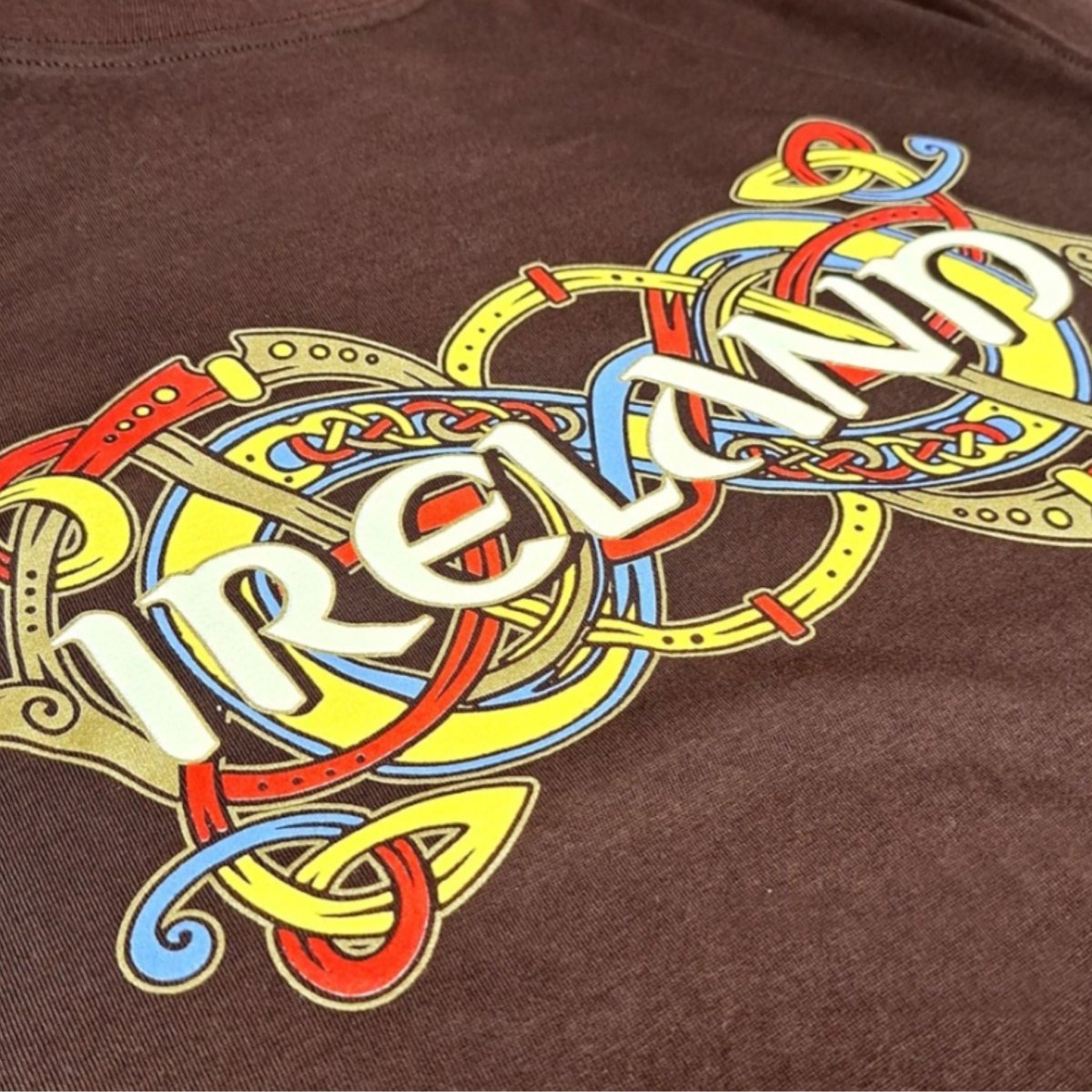 Chocolate 'Celtic Band' Ireland T-Shirt - The Celtic Gift Store - Clothing