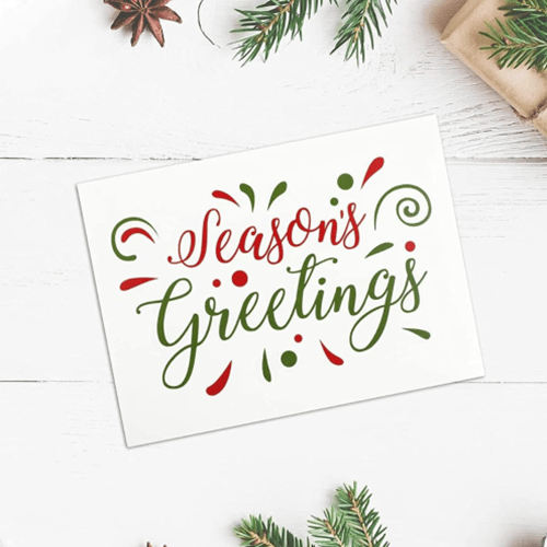 Christmas Message Card - The Celtic Gift Store - Gift Option