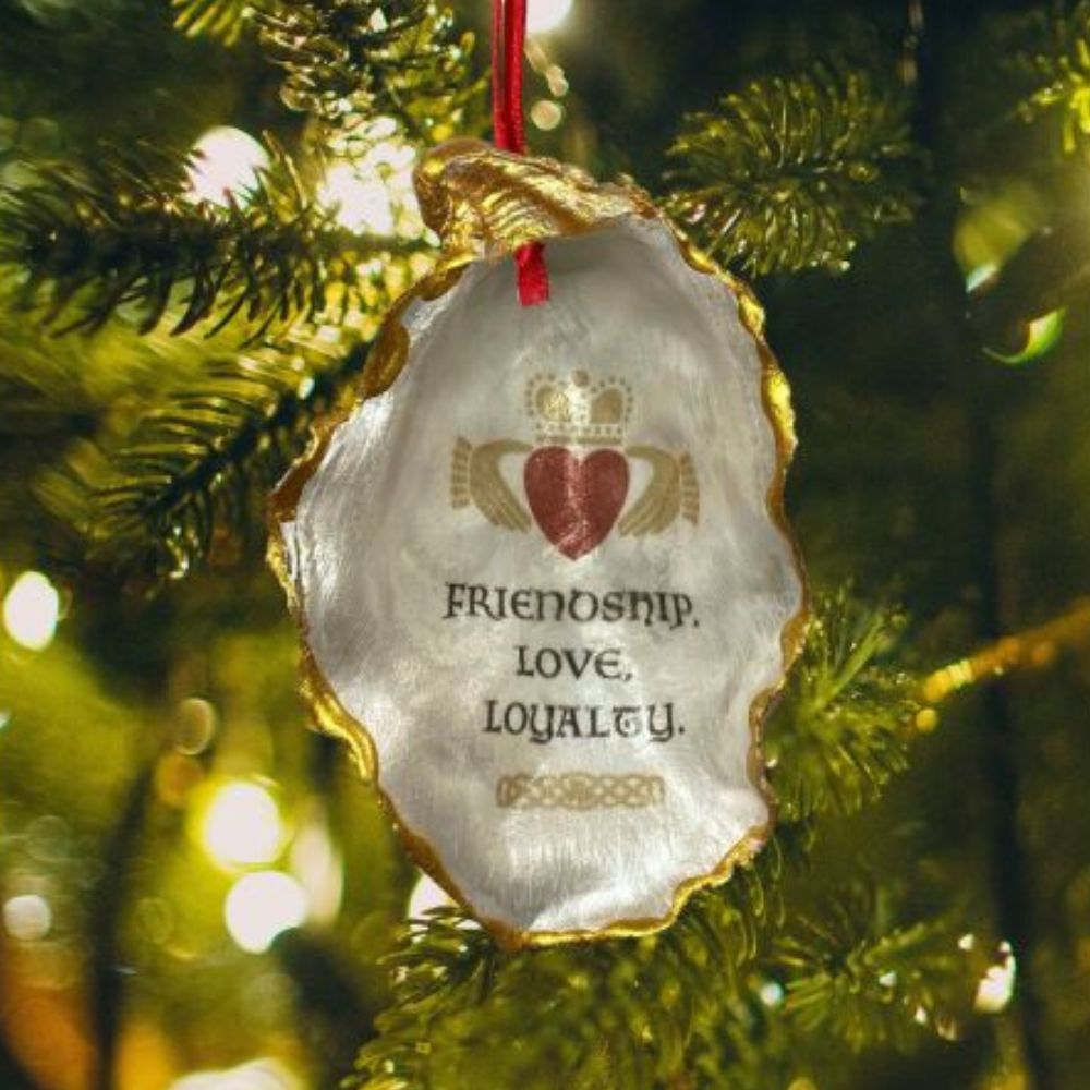 Claddagh Oyster Ornament - The Celtic Gift Store - 