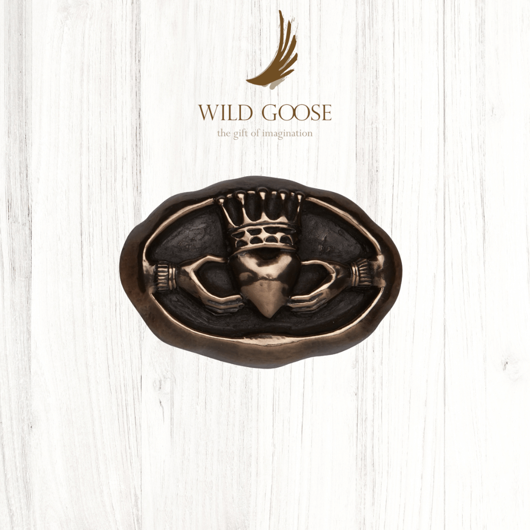 Claddagh Ring Emblem Bronze Wall Plaque - The Celtic Gift Store - Decor