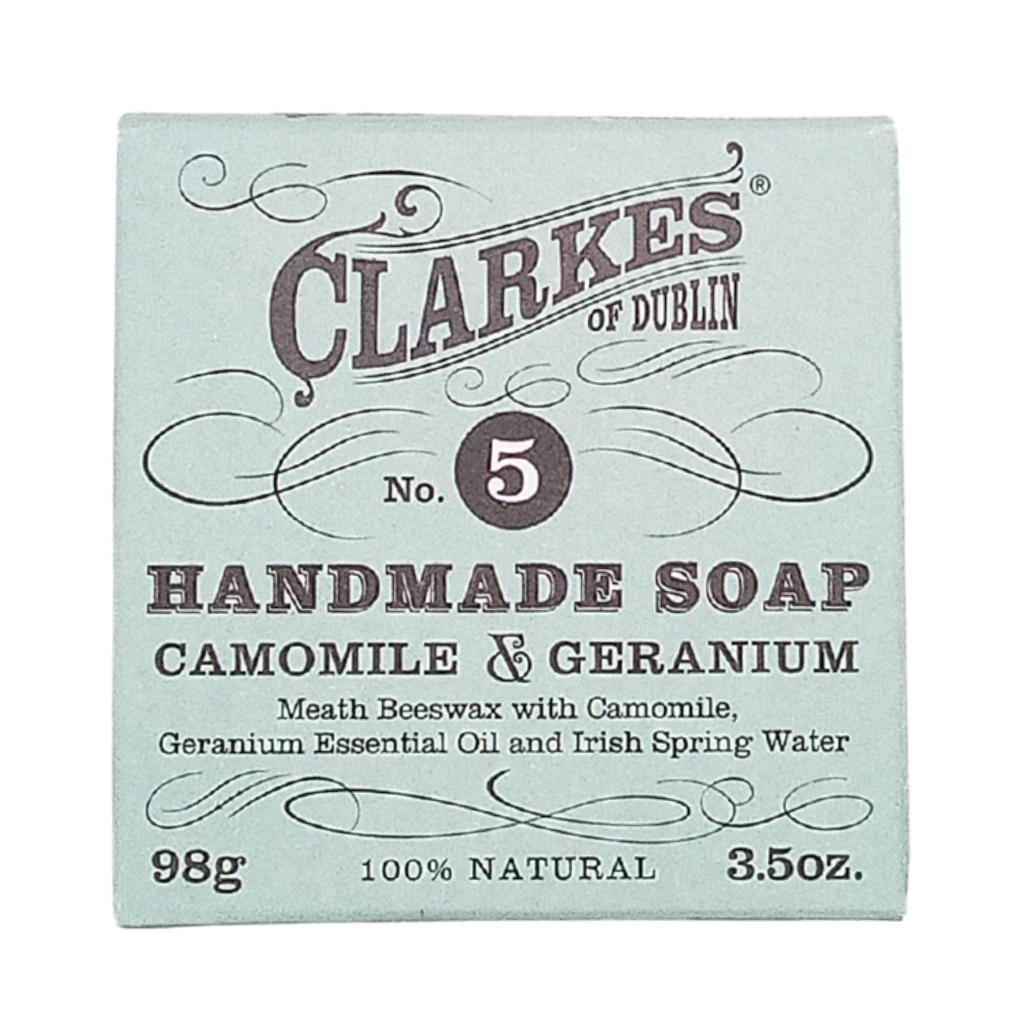 Clarkes Camomile & Geranium Handmade Soap No. 5 by Clarkes of Dublin Artisan - Beauty and Wellness