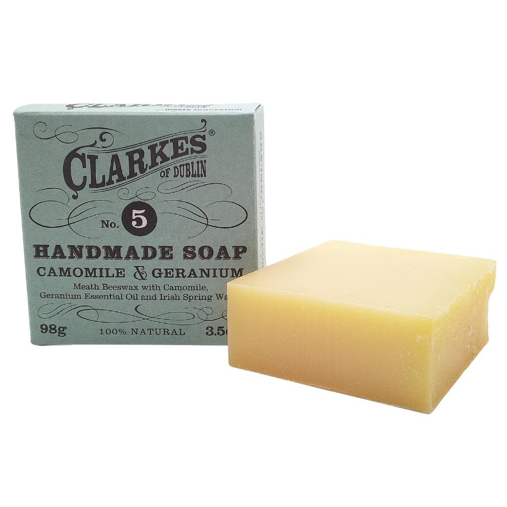 Clarkes Camomile & Geranium Handmade Soap No. 5 by Clarkes of Dublin Artisan - Beauty and Wellness