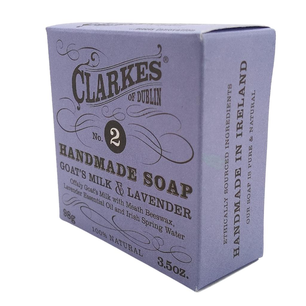 Clarkes Goat's Milk & Lavender Handmade Soap No. 2 by Clarkes of Dublin Artisan - Beauty and Wellness