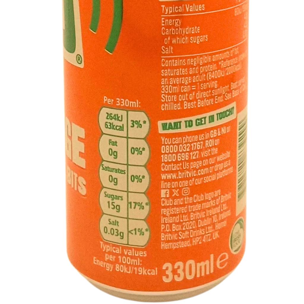 Club Orange Can - 330ml