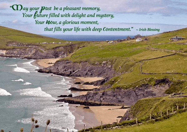 Coastal Irish Cliffs Retirement Card - Irish Blessing - The Celtic Gift Store - Gift