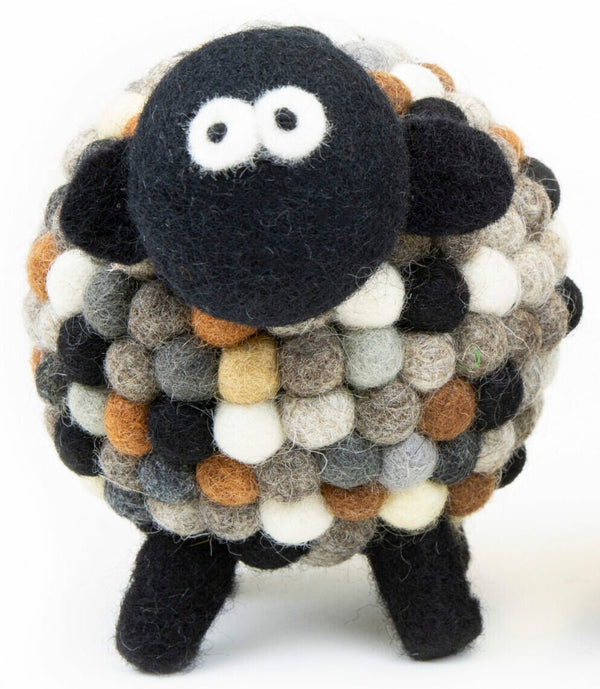 Collectible Felt Sheep - Natural (Large) - The Celtic Gift Store - Decor