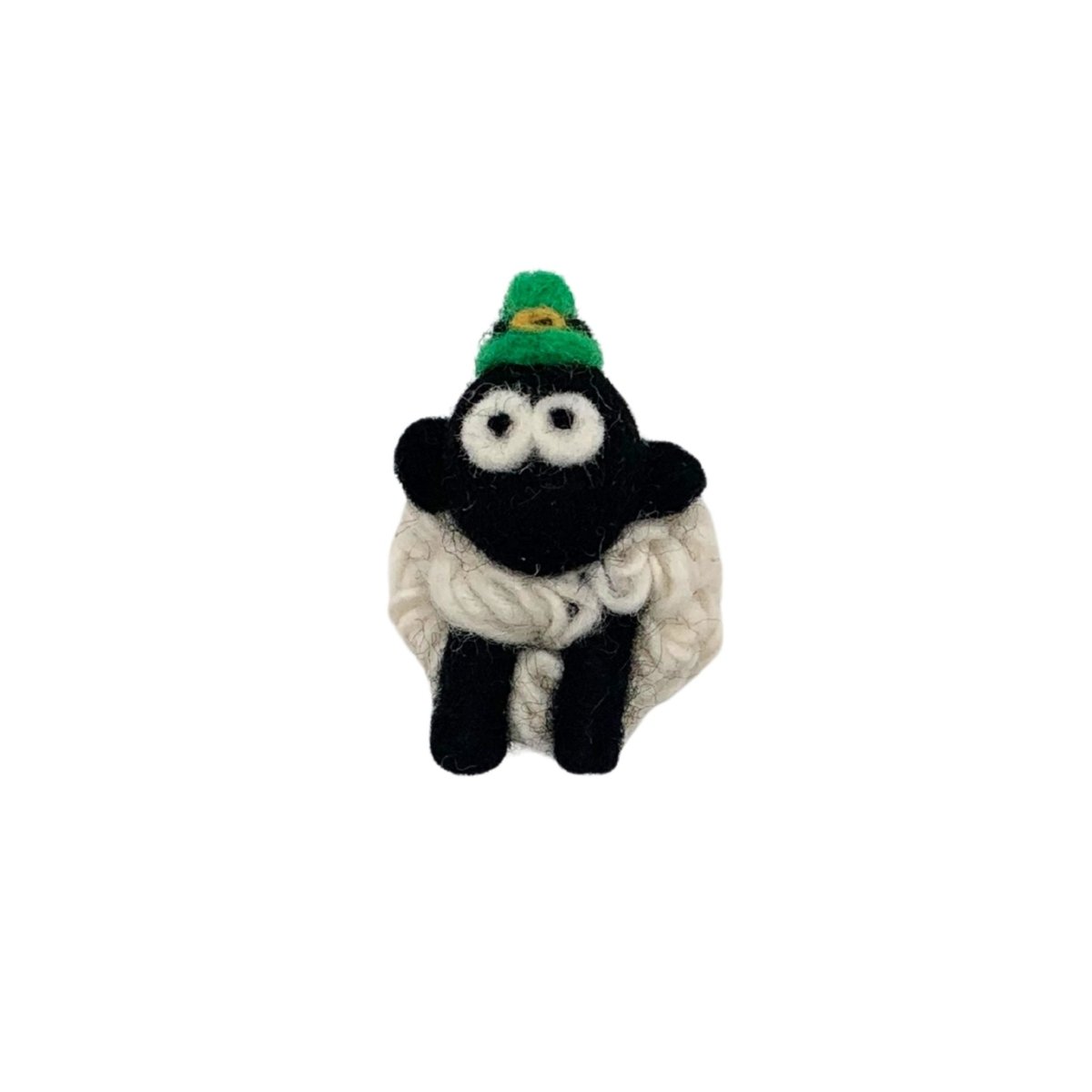 Collectible Knitted Sheep Magnet- Leprechaun Hat - The Celtic Gift Store 