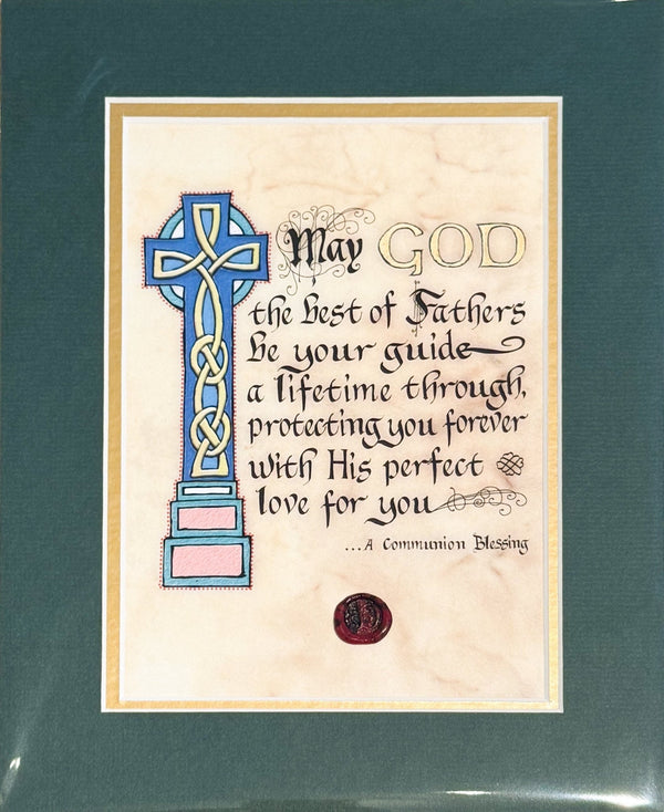 Communion Blessing 8x10 Matted Print - The Celtic Gift Store - Decor