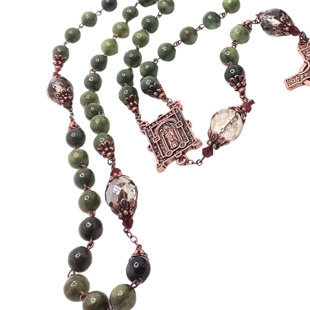 Connemara Marble Book Of Kells Rosary