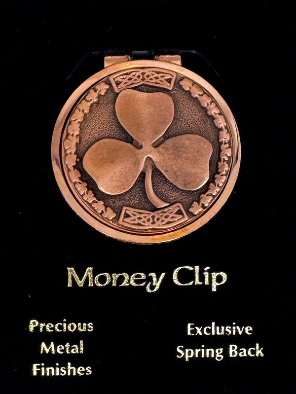 Copper Shamrock Money Clip - The Celtic Gift Store - Apparel & Accessories