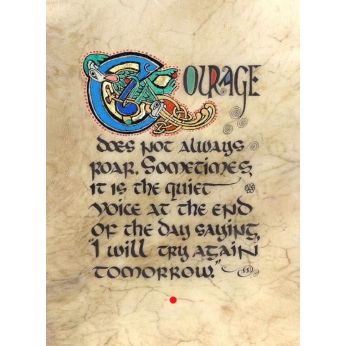 Courage 8x10 Matted Print