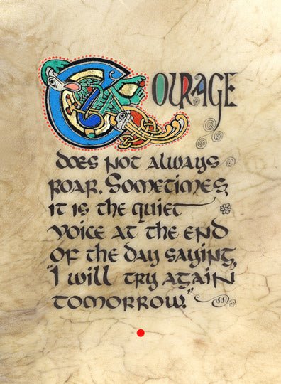Courage 8x10 Matted Print - The Celtic Gift Store - Decor