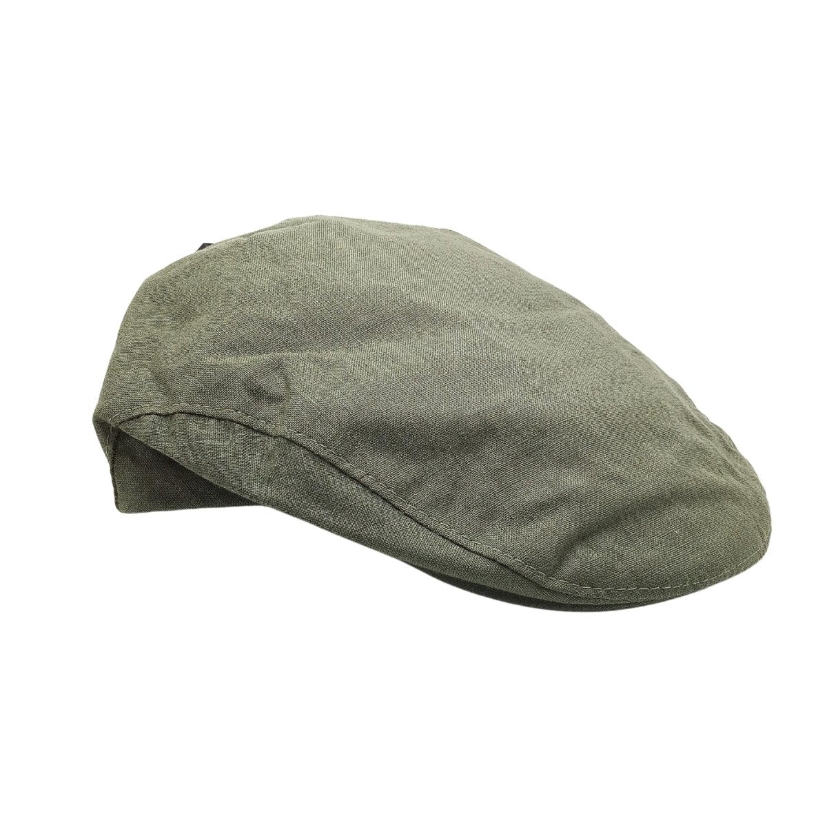 Dark Green Mucros Weavers Linen Cap by Mucros Weavers - Hats