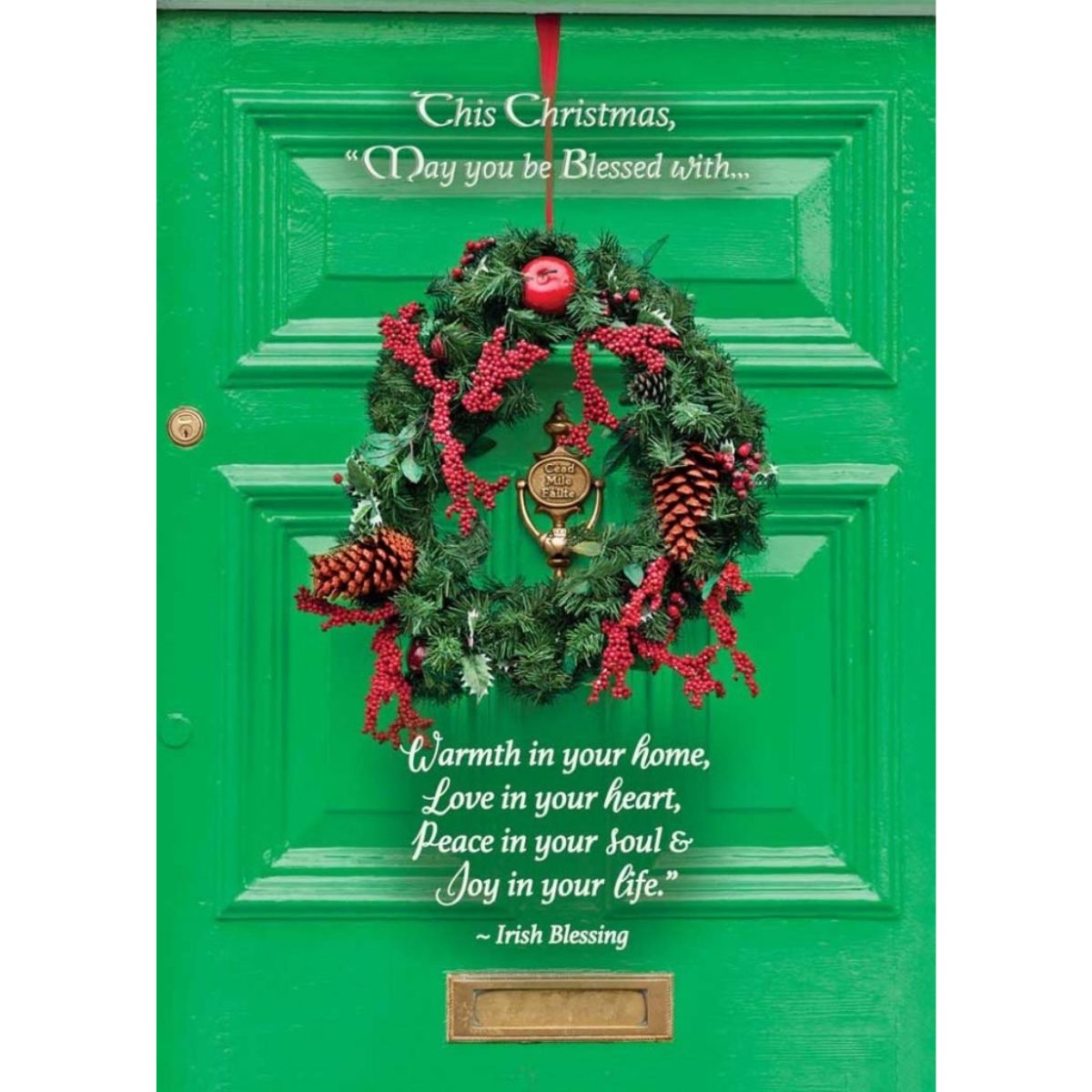 Door of Dublin Christmas Card - Irish Blessing