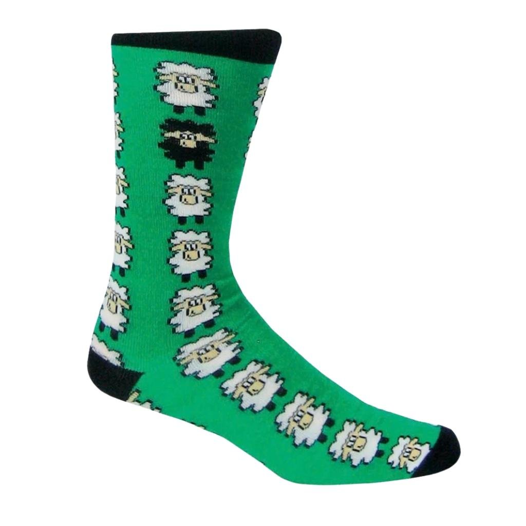 Emerald/ Black Sheep Adult Socks by Tradcraft -