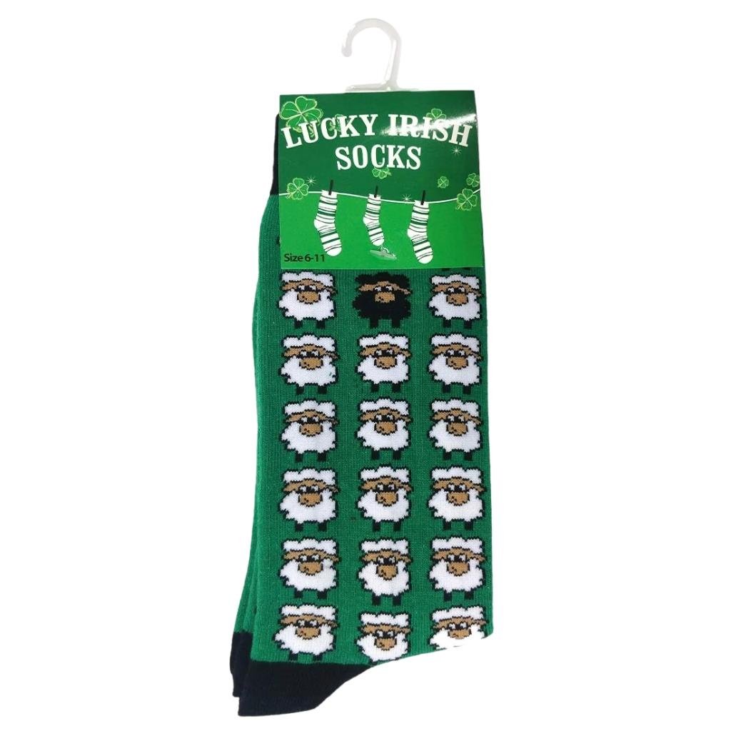 Emerald/ Black Sheep Adult Socks by Tradcraft -