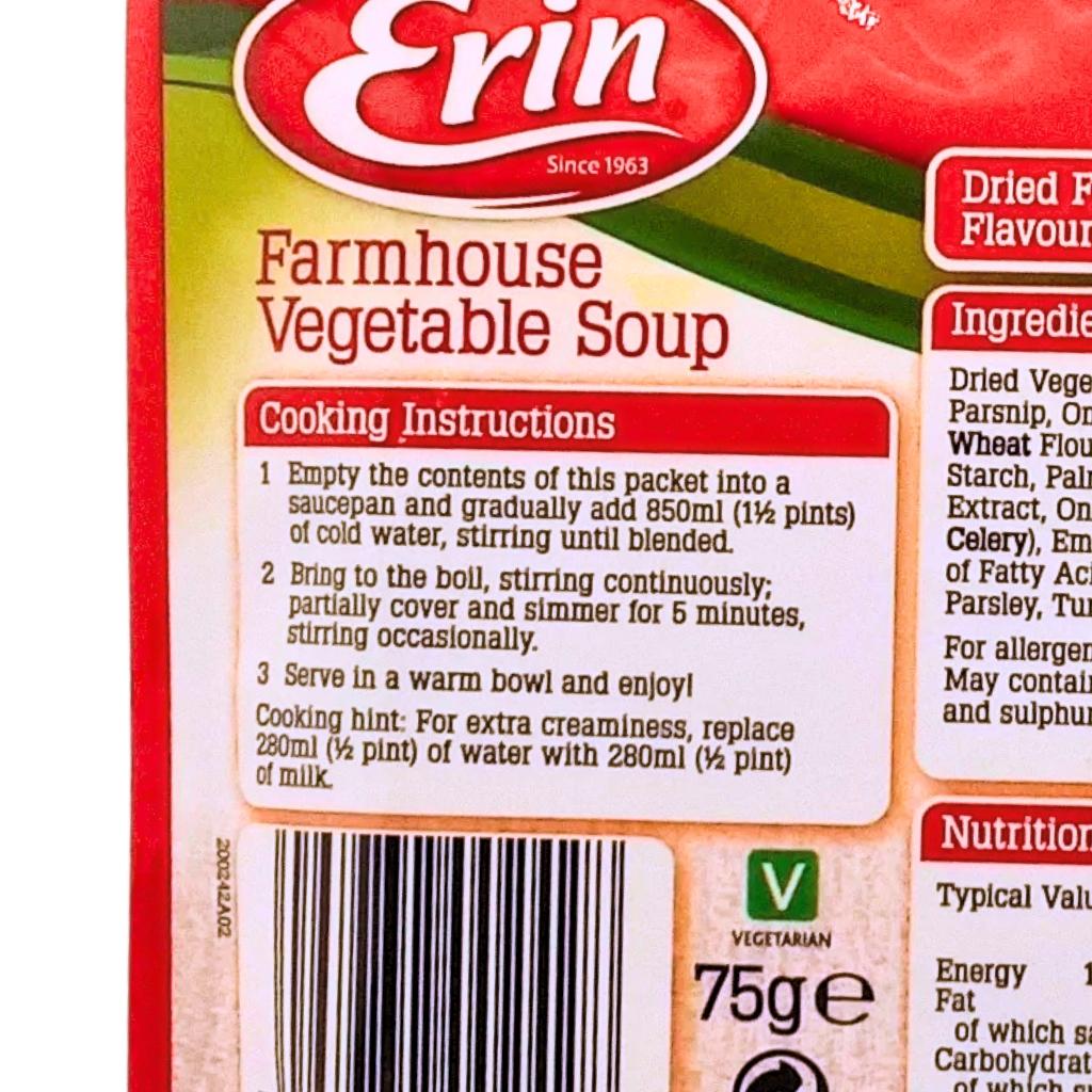 Erin Farmhouse Vegetable Soup Mix