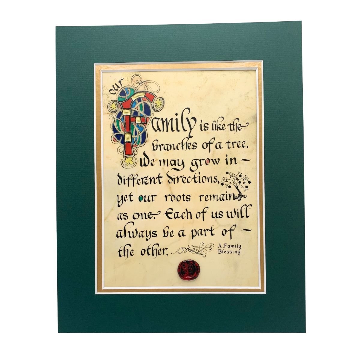 Family Blessing 8x10 Matted Print - The Celtic Gift Store - Decor